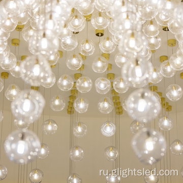 Украшение отеля пузырь роскошный большой проект люстра свет